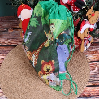 [eesis] forest zoo - mochila escolar con cordón para niño, niñas, mochila dfh