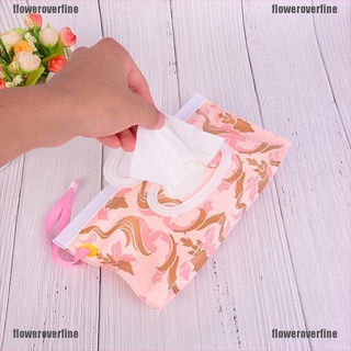 FLCO Clutch and Clean Wipes Carrying Case Eco-friendly Wet Wipes Bag Cosmetic Pouch 210824