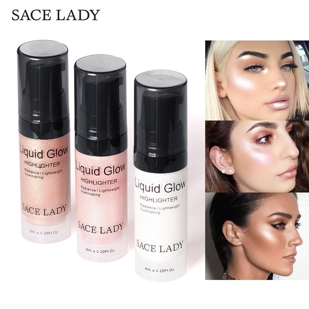 SACE LADY Glowing Facial Makeup Bright Glowing Liquid Liquid Bronze 3D Illuminator Makeup Glowing Super soft face (5)