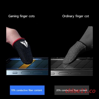 chloe11 2Pcs Gaming Finger Sleeves Mobile Screen PUBG Games Sweatproof Utra-slim Gloves