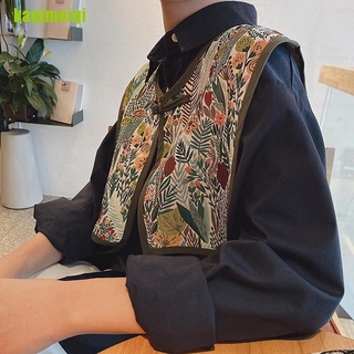 Kaqim bufanda para mujer con Bordado De hombros/jersey/camiseta Floral/cuello falso/decorativo