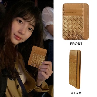Xiuzhi Pei's same card bag 2020 nueva mujer anti-degaussing pequeña ultrafina bolsa de tarjeta