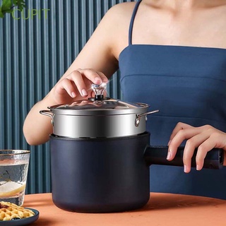 CUPIT Mini Hot Pot Multifunction Soup Pot Rice Cooker Single/Double Layer Kitchen Tool Household Electric Cooking Appliances Non-stick Cooking