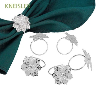 kneisler anillos de servilleta de aleación huecos para servilletas de flores, anillos de navidad, reuniones familiares para bodas, banquetes, banquetes, cena, cumpleaños, decoración de mesa, multicolor