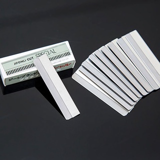 10 unids/pack de cuchillas recortadoras de cejas cortador de cejas equipo de cuchillas de afeitar