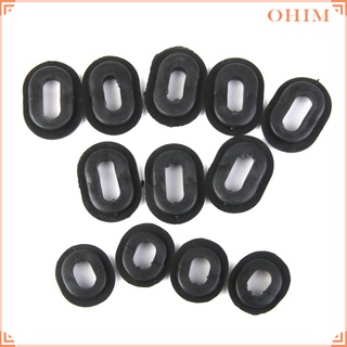 [Ohim] 36 piezas de ojal de goma de un solo Panel de carenado arandela para Honda motocicleta (3)