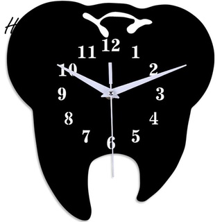 timelike reloj de pared en forma de diente 3d acrílico creativo decoración negro (1)