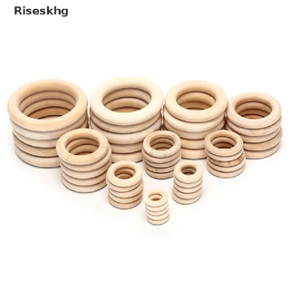 riseskhg 1 bolsa de madera natural círculos de madera anillo de madera diy joyería fabricación de manualidades diy *venta caliente