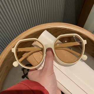 Estilo de moda todo-partido tendencia gafas de sol personalizadas marco redondo gafas de sol Trend Color caramelo marco grande gafas de sol CRD (4)