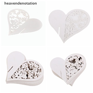 [heavendenotation] 50x amor corazón nombre lugar titular de la tarjeta de boda fiesta mesa vino copa decoración (9)