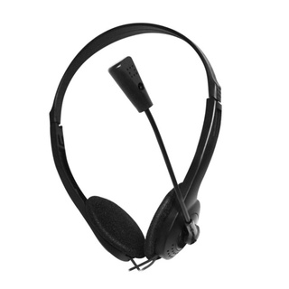 Audífonos estéreo con cable de 3.5 mm con cancelación de ruido y diadema ajustable micrófono para computadora laptop escritorio-cómodo-usa/audífonos con cable para el cuidado del cliente 01 (7)