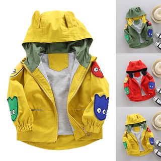 otoño bebé niño ropa de abrigo de dibujos animados casual sudadera con capucha cremallera sudadera niños abrigo trajes tops (1)
