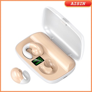[aisin] Auriculares Bluetooth Mini auriculares inalámbricos, conducción ósea, micrófono incorporado, True inalámbrico Bluetooth 5.0 in-Ear