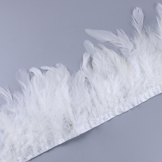 Rooster Feather Fringe Trim Fascinator Craft Hat Bag Clothing Wedding Party