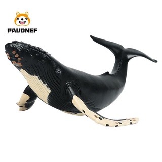 simulación animal marino el suave goma jorobada ballena el animal el adornos (1)