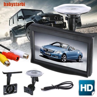 [babystarbi] monitor de pantalla hd de 5 pulgadas para cámara de estacionamiento retrovisor de coche