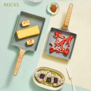 reicks 1 pieza sartén de huevo cuadrada para filete sartén antiadherente creativa suministros de cocina general sin aceite humo multiuso occidental utensilios de cocina