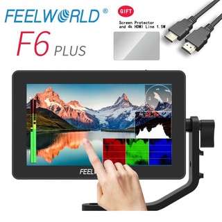 Feelworld F6 Plus "3D LUT HDMI IPS cámara táctil Monitor de campo de vídeo con línea 4k HDMI