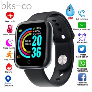 Y68 Smartwatch à Prova d\'água Usb Esportivo/reloj inteligente Com Monitor De frequência cardíaca