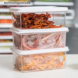 [Tech] Caja De Alimentos De Almacenamiento De Bola De Masa Refrigerador Contenedor De Plástico Organizador De Cocina Herramienta Boutique