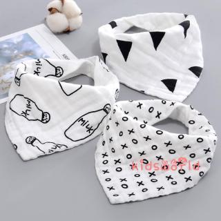 1 pieza babero/toalla Triangular de algodón para niños
