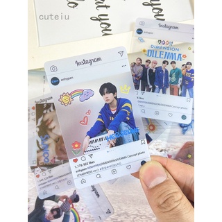 8 Unids/Set Kpop ENHYPEN Photo Card DIMENSION : Dilema Álbum PVC Transparente Photocard Fans Multicolor