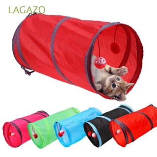 lagazo plegable juguete de entrenamiento interior tubo de juego de gato túnel de juguete juego de conejo cachorro plegable ejercicio gatito ocultar cueva/multicolor