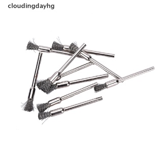 cloudingdayhg nuevo 10 piezas mini cepillo de alambre cepillo de copa rueda para molinillo o taladro 3x5mm productos populares