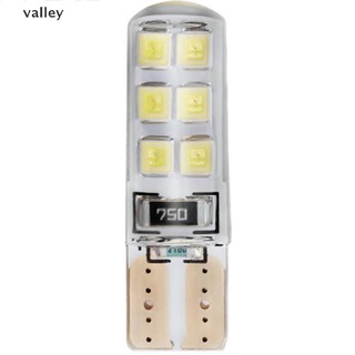 valley 10x xenon blanco t10 w5w 12-smd 2835 led canbus sin errores bombillas de sílice kit co (7)