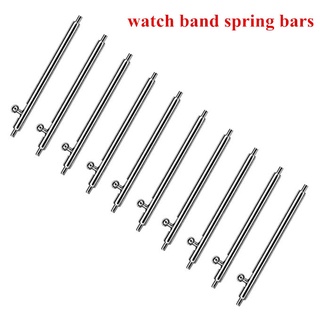 30PCS liberación rápida barras de resorte banda de reloj pasadores diámetro 1.5 mm acero inoxidable Smart Watchbands Pins ancho 20mm 22mm 16mm 18mm 24mm