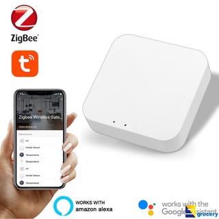 Tuya Zigbee Bridge Smart Home Gateway Hub Control Remoto Dispositivos A Través De Life APP Funciona Con Alexa groceryy