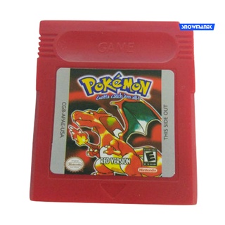 snowmanek cartucho de tarjetas de juego para Nintendo Pokemon GBC Game Boy versión de Color consola (6)