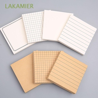 lakamier 80 hojas de oficina notas adhesivas de la escuela bloc de notas memo pad recordatorio autoadhesivo cuaderno marcadores planificador papelería pegatinas