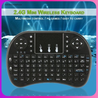 teclado inalámbrico 2.4ghz 92 teclas con panel táctil para android tv box pc