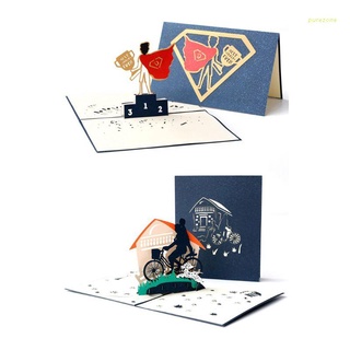 Pure* 1 pieza 3D tarjeta del día del padre padre tarjetas de felicitación I Love Dad tarjeta papá tarjeta de cumpleaños con sobre para el día más lejos de cumpleaños agradecimiento suministros - Superman papá