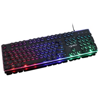 lucky* rainbow retroiluminado con cable ruso teclado y ratón combo ergonómico 5500dpi (8)