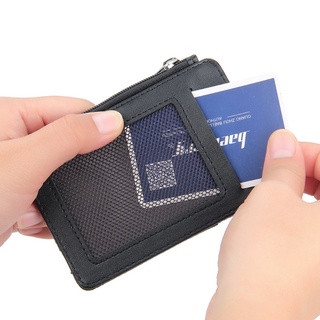 calabaza hombres slim pu cuero titular de la tarjeta de crédito tarjetas caso bolsillo cartera organizador (6)