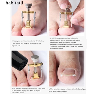 [tij] corrector de uñas de pie encarnado/herramienta de pedicura para uñas/corrector de uñas.