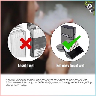 Portátil cigarrillos delgado aluminio cigarrillo caso cigarro tabaco titular caja contenedor de almacenamiento accesorios de fumar (6)