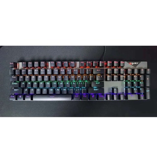 l300 104 teclas teclado mecánico para juegos rgb retroiluminado para pc gamer negro