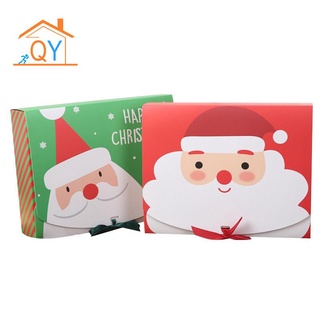 10 piezas de cartón de regalo de navidad caja de caramelos DIY hecha A mano caja A