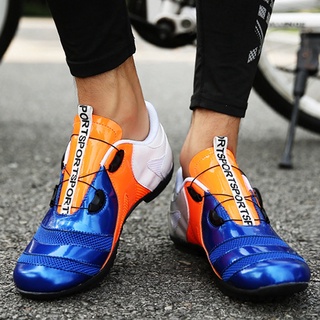 Zapatillas de deporte botas profesionales al aire libre antideslizante carretera potencia sin bloqueo ciclismo hombres mujeres verano zapatos sin bloqueo (1)
