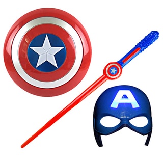 capitán américa escudo, capitán américa capa y máscara para niños niño (3)