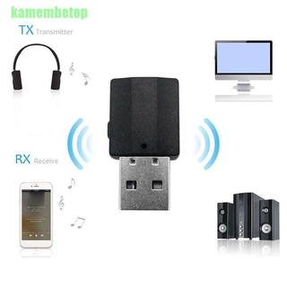 Receptor transmisor Usb 5.0 Bluetooth 2 en 1 Adaptador Portátil 3.5mm Aux inalámbrico