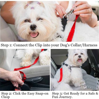 Cinturón de seguridad de coche para mascotas, cinturón de seguridad, resistente, ajustable, accesorios para mascotas, para perro, gato (9)