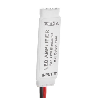 izefia mini amplificador de señal repetidor para 5050 3528 smd rgb led tira de luz dc 12v (7)
