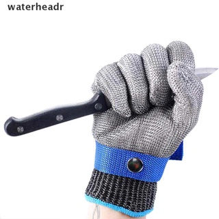 (waterheadr) 1 pieza a prueba de corte de seguridad, resistente a puñaladas, guantes de acero inoxidable, malla de metal, carnicero l en venta