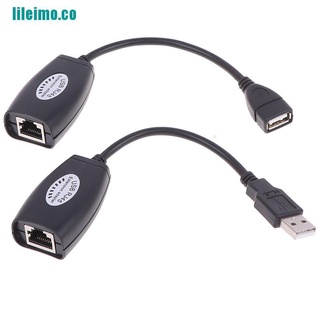 LEIMO USB UTP Extender Adapter Over Single RJ45 Ethernet CAT5E 6 Cable Up to 150ft