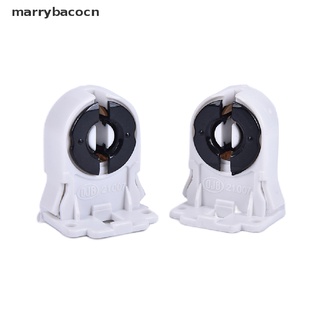 marrybacocn 2 unids/lote t8 soporte de lámpara convertidor de lámpara base de luz adaptador de toma de fuego co