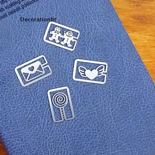 (decorationbt) 20pcs mini metal marcadores oficina escuela libro nota clip con lindo caso caja lsus en venta